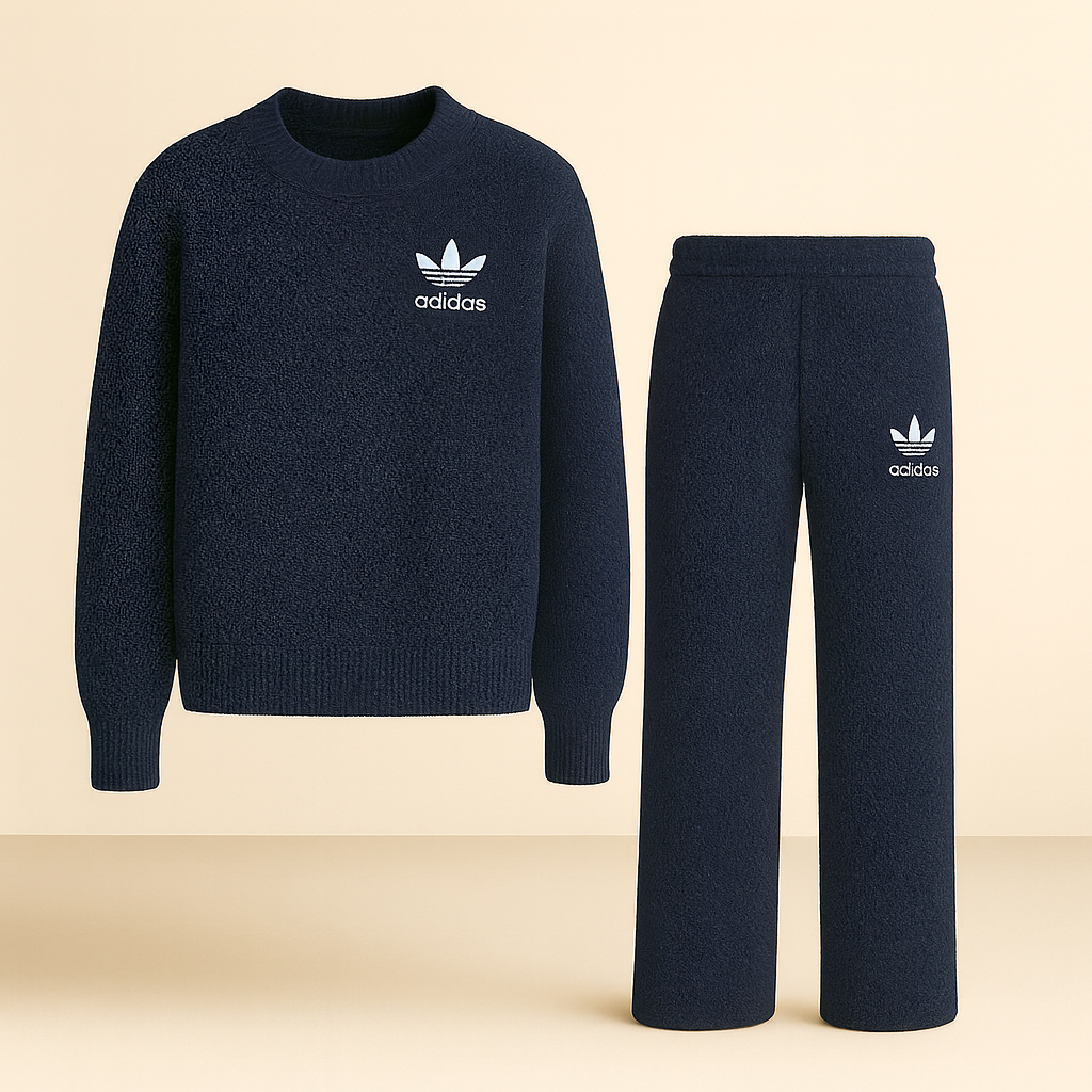 AD™ Teddy Beige Lounge Set – Sweater & Pants